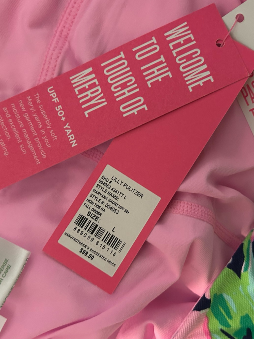 NEW - Lilly Pulitzer - Maryana Skort - High Tide Tall Order -Floral- Size: Large - Picture 12 of 12